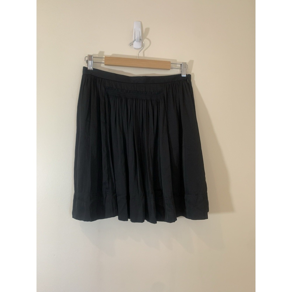 Banana Republic Womens Mini Skirt 4 Black Smocked Pleated Fairy Grunge The Craft
